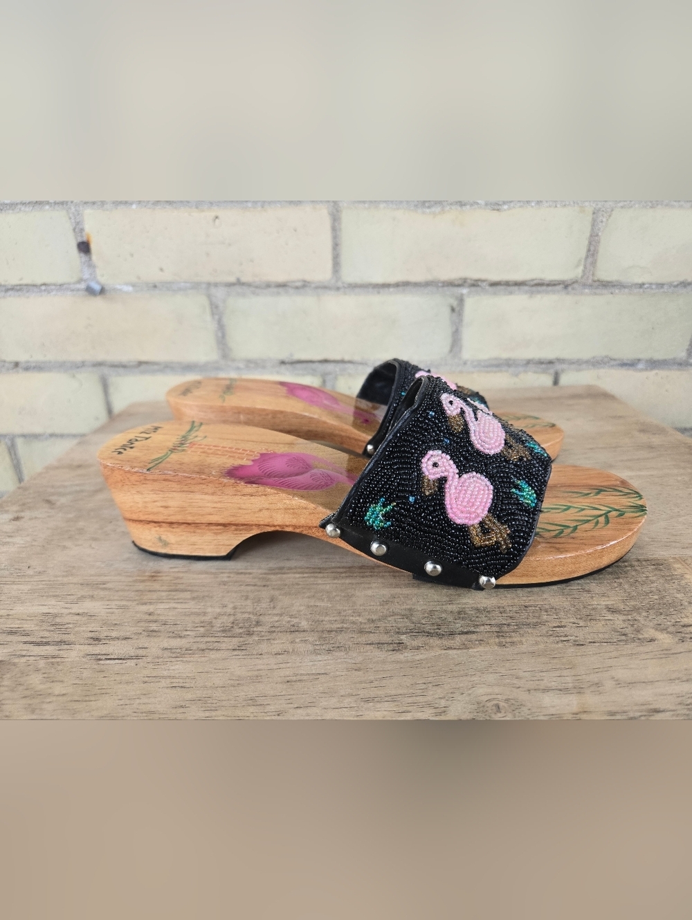 Vintage Beaded Clogs - Picture 2 of 10